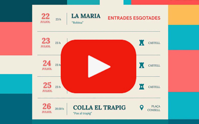 Programación del Festival Música al Castell de Dénia que se celebra del 22 al 26 de julio. Videos
